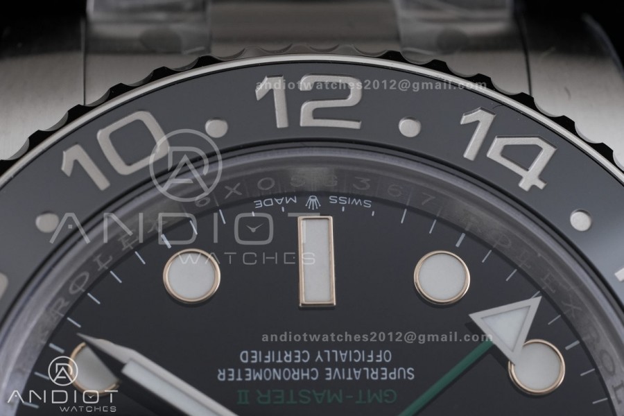 GMT-Master II 126710 GRNR Black/Gray Ceramic VSF Best Edition Bruce Wayne on Oyster Bracelet DD3285 V3