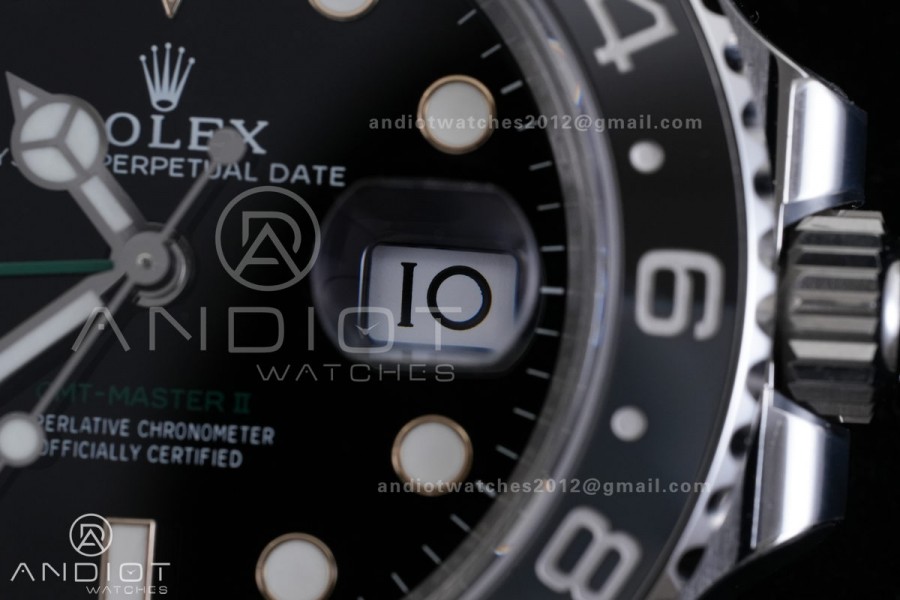 GMT-Master II 126710 GRNR Black/Gray Ceramic VSF Best Edition Bruce Wayne on Oyster Bracelet DD3285 V3