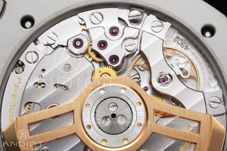 Royal Oak 41mm 15500 SS ZF Free Sprung V2 1:1 Best Edition Gray Textured Dial On SS Bracelet Super Clone A4302