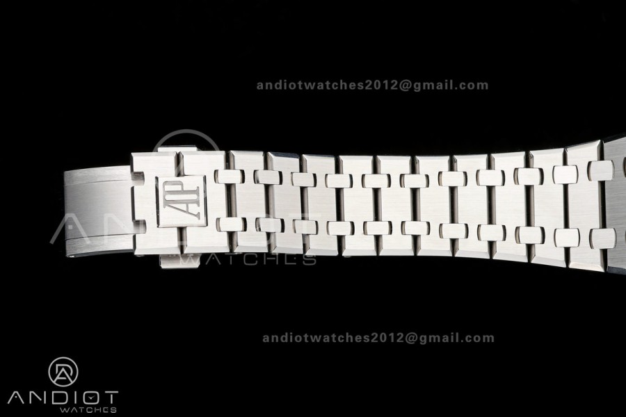 Royal Oak 41mm 15500 SS ZF Free Sprung V2 1:1 Best Edition Gray Textured Dial On SS Bracelet Super Clone A4302