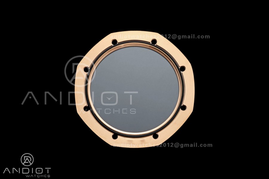 Royal Oak 41mm 15500 RG ZF 1:1 Best Edition Black Textured Dial on SS Bracelet Super Clone SH4302