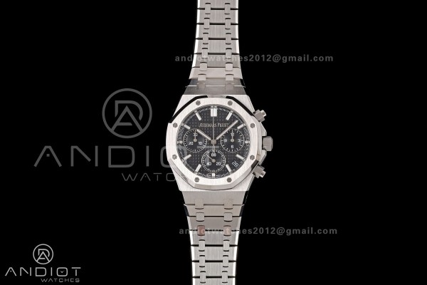 Royal Oak Chrono 26240 SS ZF 1:1 Best Edition Blac...