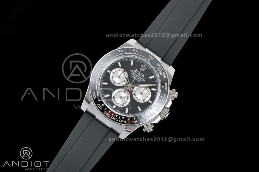 Daytona 126519 Gain Weight ZF 1:1 Best Edition Black Dial Silver Subdial On Oysterflex Strap SH4131