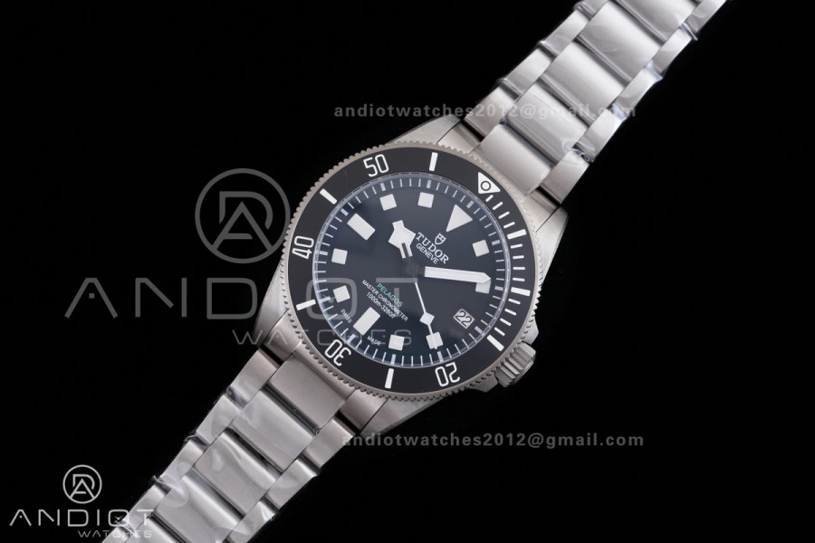Pelagos M2543C1A 43mm Black Ceramic Ti V2 M+F 1:1 Best Edition Black Dial On Titanium Bracelet A2824