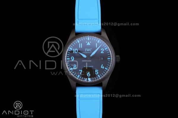 IWC Pilot 41 Top Gun  Ceramic IW328107 M+F Best Ed...