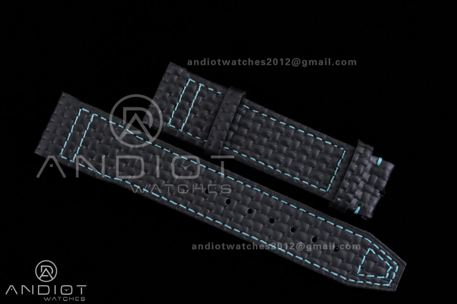 IWC Pilot 41 Top Gun  Ceramic IW328107 M+F Best Edition on Blue Rubber Strap MIYOTA 9015