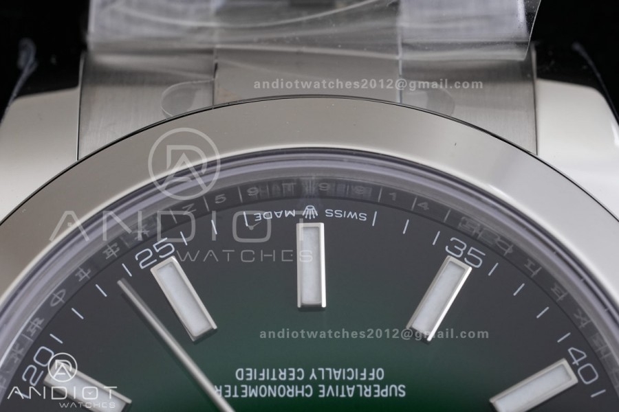 DateJust 41 126330 RCF 1:1 Best Edition 904L Steel Green Ombre Dial on Oyster Bracelet RC3235