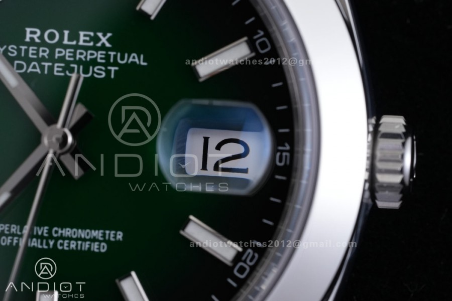 DateJust 41 126300 RCF 1:1 Best Edition 904L Steel Green Ombre Dial on Jubilee Bracelet RC3235