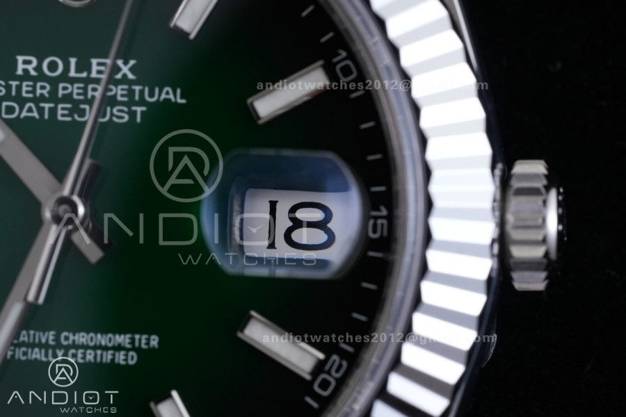 DateJust 41 126334 RCF 1:1 Best Edition 904L Steel Green Ombre Dial on Oyster Bracelet RC3235