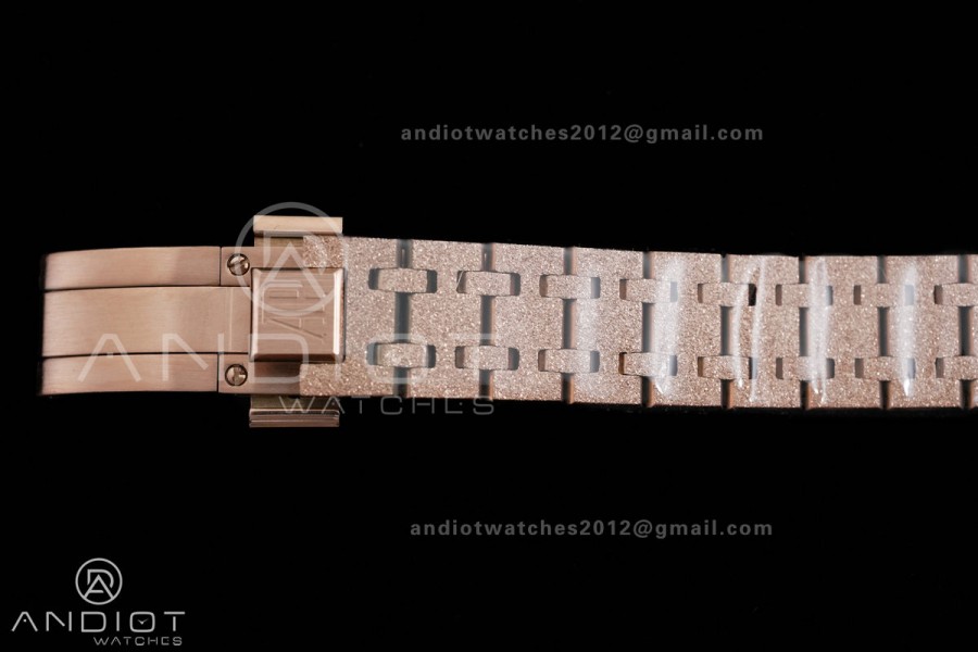Royal Oak 23mm Frosted RG MF 1:1 Best Edition RG Dial on RG Bracelet Quartz