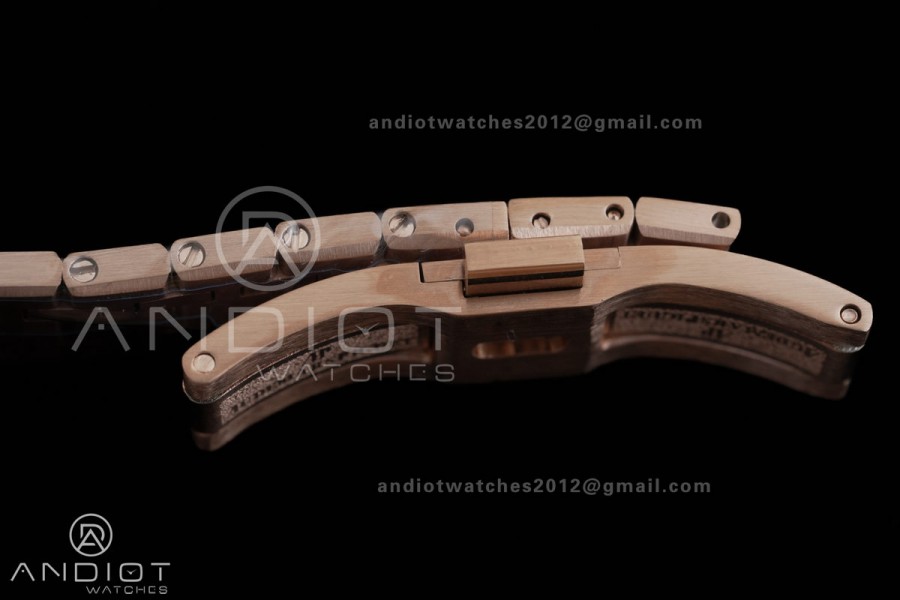 Royal Oak 23mm Frosted RG MF 1:1 Best Edition RG Dial on RG Bracelet Quartz