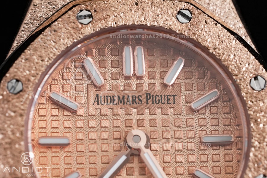 Royal Oak 23mm Frosted RG MF 1:1 Best Edition RG Dial on RG Bracelet Quartz