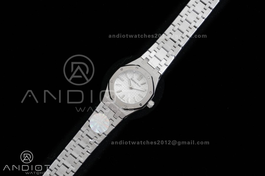 Royal Oak 23mm MF 1:1 Best Edition White Dial on SS Bracelet Quartz