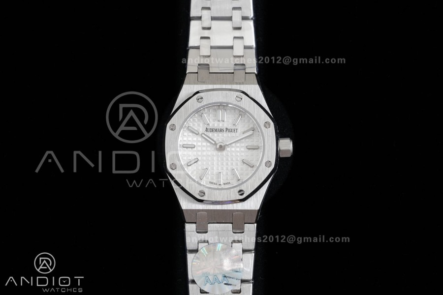Royal Oak 23mm MF 1:1 Best Edition White Dial on SS Bracelet Quartz