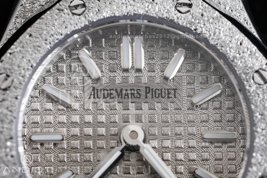 Royal Oak 23mm Frosted SS MF 1:1 Best Edition Gray Dial on SS Bracelet Quartz