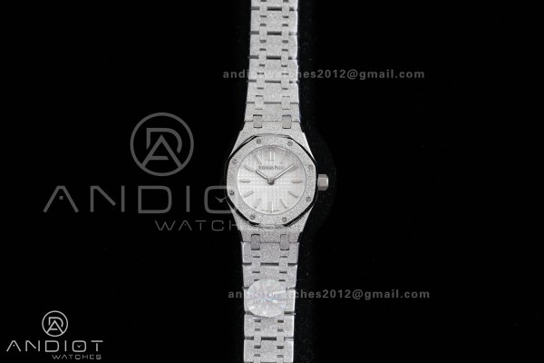 Royal Oak 23mm Frosted SS MF 1:1 Best Edition Whit...
