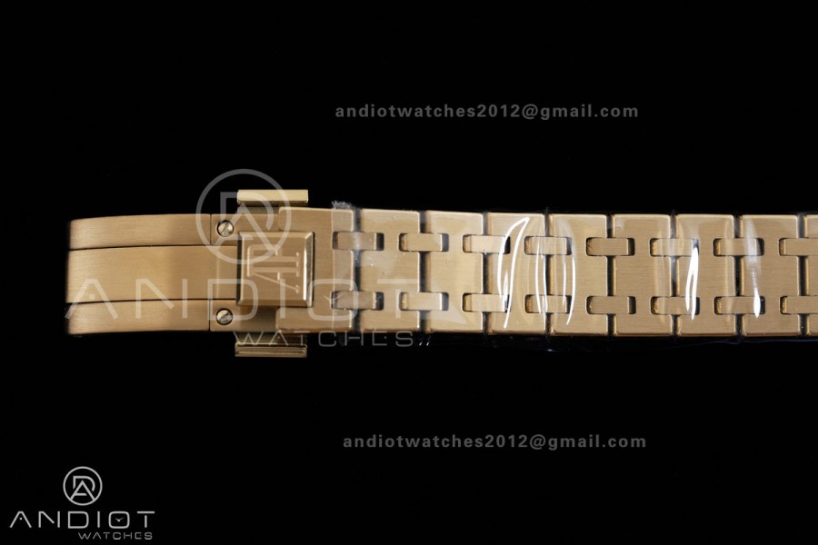 Royal Oak 23mm YG MF 1:1 Best Edition White Dial on YG Bracelet Quartz