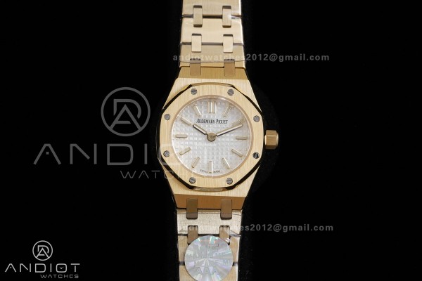 Royal Oak 23mm YG MF 1:1 Best Edition White Dial o...