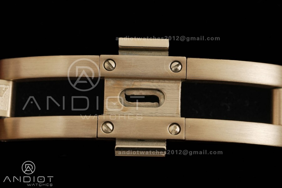 Royal Oak 23mm YG MF 1:1 Best Edition White Dial Diamond Bezel on YG Bracelet Quartz