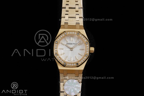 Royal Oak 23mm YG MF 1:1 Best Edition White Dial D...