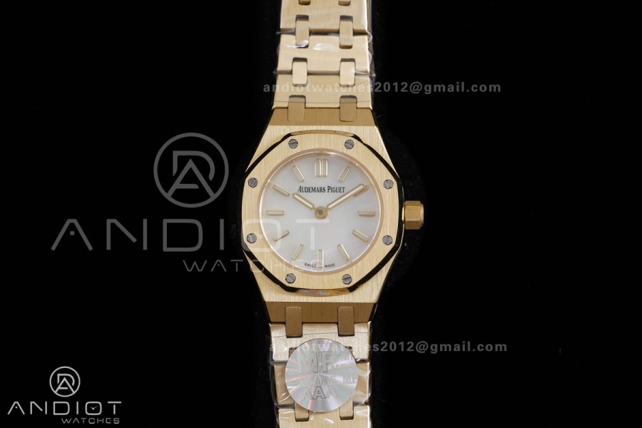 Royal Oak 23mm YG MF 1:1 Best Edition Mop Dial on YG Bracelet Quartz
