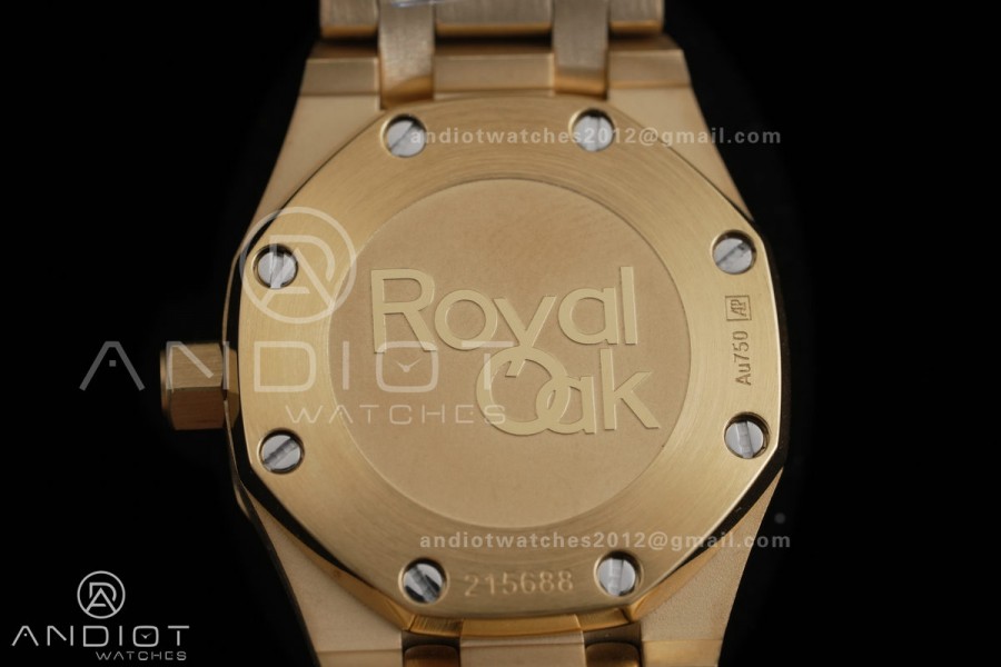 Royal Oak 23mm YG MF 1:1 Best Edition Mop Diamond Dial on YG Bracelet Quartz