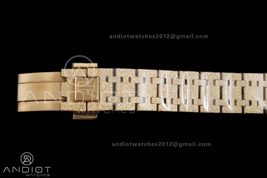 Royal Oak 23mm Frosted YG MF 1:1 Best Edition YG Dial on YG Bracelet Quartz