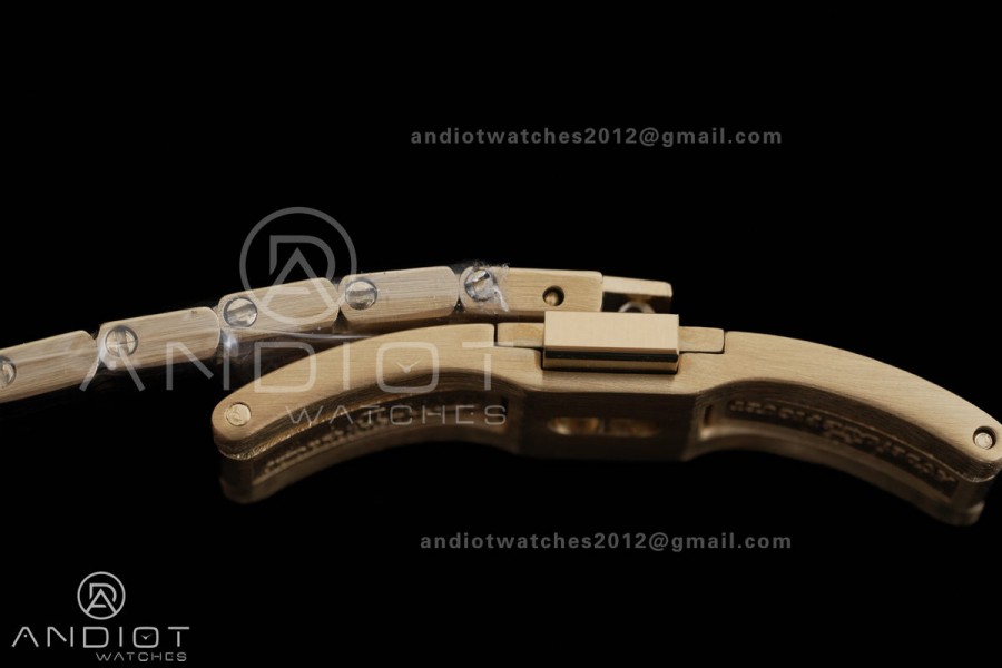 Royal Oak 23mm Frosted YG MF 1:1 Best Edition YG Dial on YG Bracelet Quartz