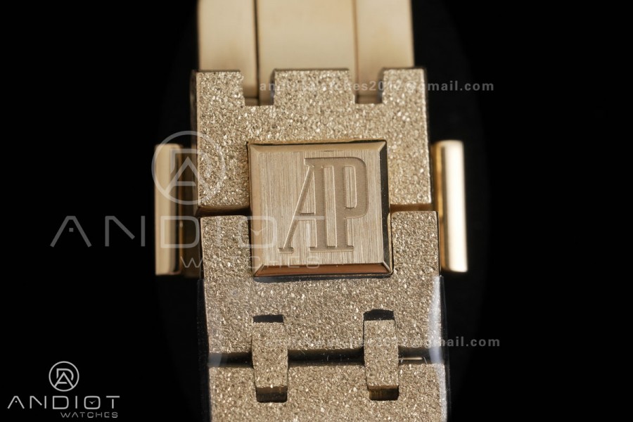Royal Oak 23mm Frosted YG MF 1:1 Best Edition YG Dial on YG Bracelet Quartz