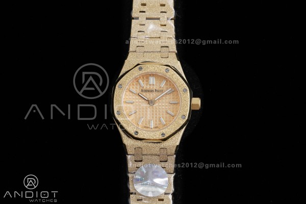 Royal Oak 23mm Frosted YG MF 1:1 Best Edition YG D...