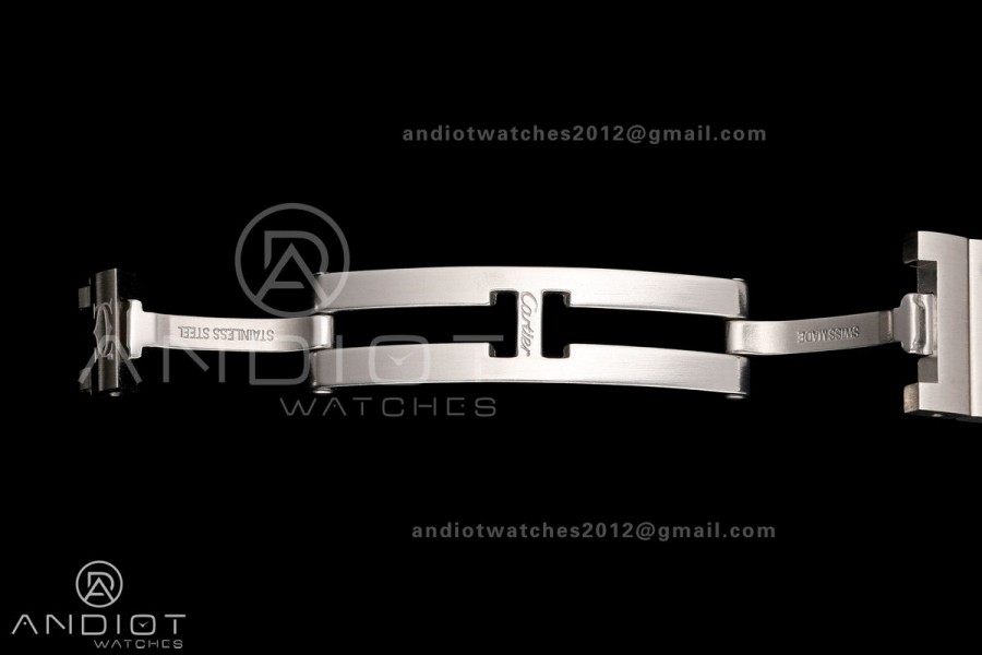 Santos 27mm SS 8848F 1:1 Best Edition Gray Dial on SS Bracelet Quartz
