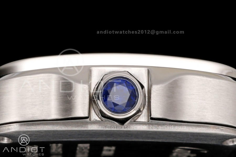 Santos 27mm SS 8848F 1:1 Best Edition Red Dial on SS Bracelet Quartz