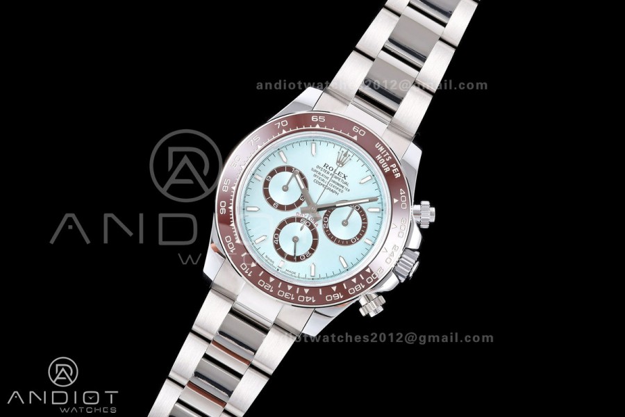Daytona 126506 QF 1:1 Best Edition Ice Blue Dial on SS Bracelet JH4131 Free Sprung (Weighted)