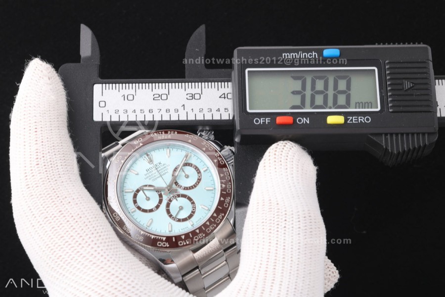 Daytona 126506 QF 1:1 Best Edition Ice Blue Dial on SS Bracelet JH4131 Free Sprung (Weighted)