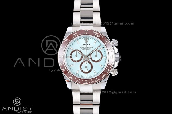 Daytona 126506 QF 1:1 Best Edition Ice Blue Dial on SS Bracelet JH4131 Free Sprung (Weighted)