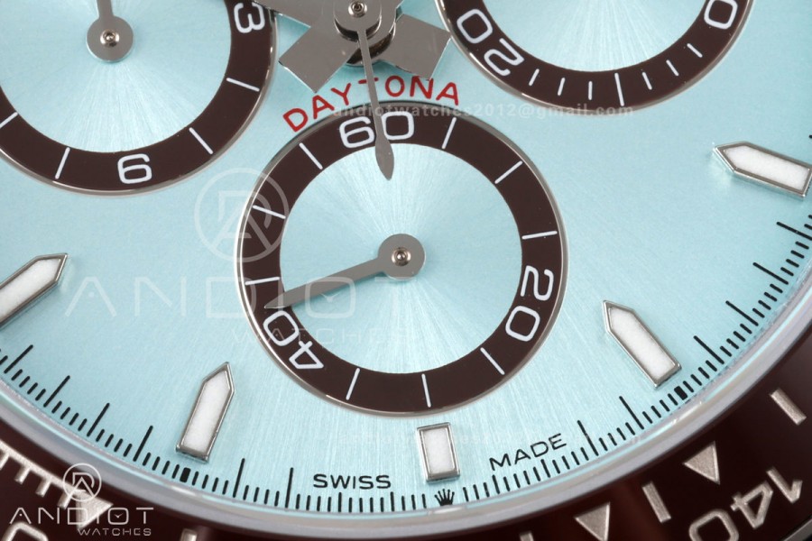 Daytona 126506 QF 1:1 Best Edition Ice Blue Dial on SS Bracelet JH4131 Free Sprung (Weighted)