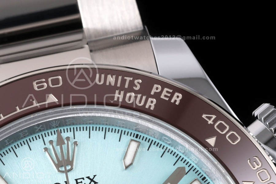 Daytona 126506 QF 1:1 Best Edition Ice Blue Dial on SS Bracelet JH4131 Free Sprung (Weighted)
