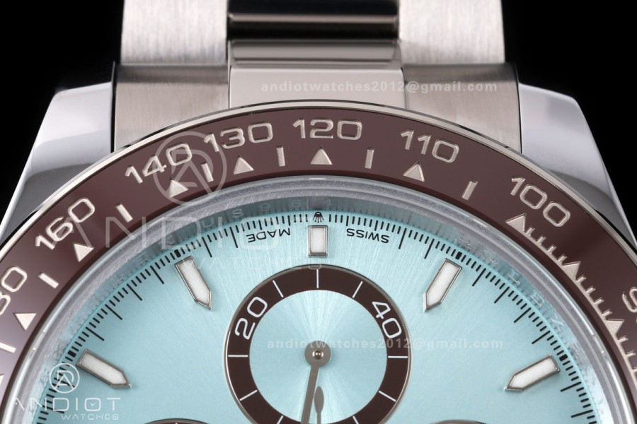 Daytona 126506 QF 1:1 Best Edition Ice Blue Dial on SS Bracelet JH4131 Free Sprung (Weighted)