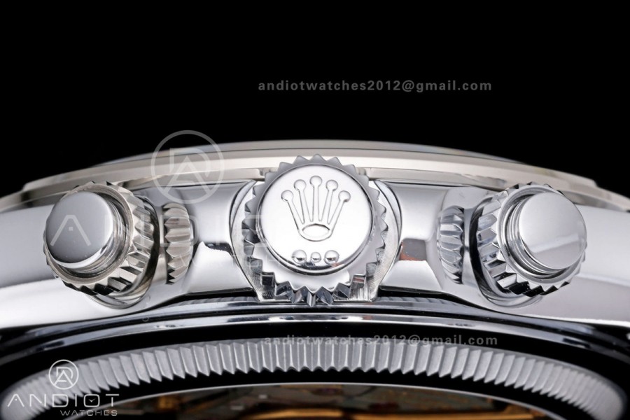 Daytona 126506 QF 1:1 Best Edition Ice Blue Crystal Dial on SS Bracelet JH4131 Free Sprung (Weighted)