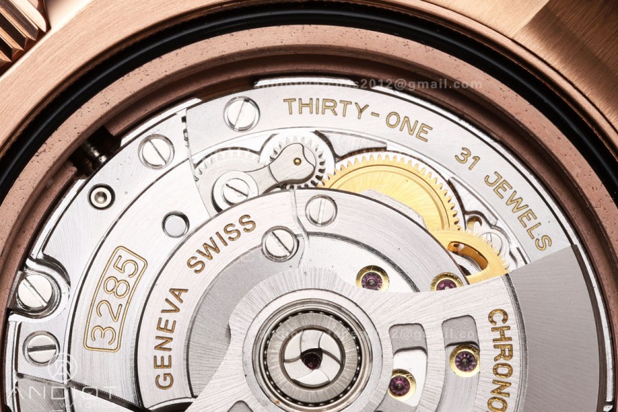 GMT-Master II 126715 CHNR 904L QF 1:1 Best Edition Black Dial on RG Bracelet JH3285 Free Sprung