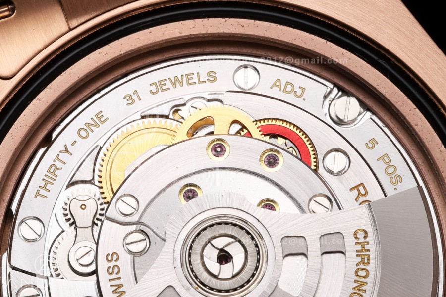 GMT-Master II 126715 CHNR 904L QF 1:1 Best Edition Black Dial on RG Bracelet JH3285 Free Sprung