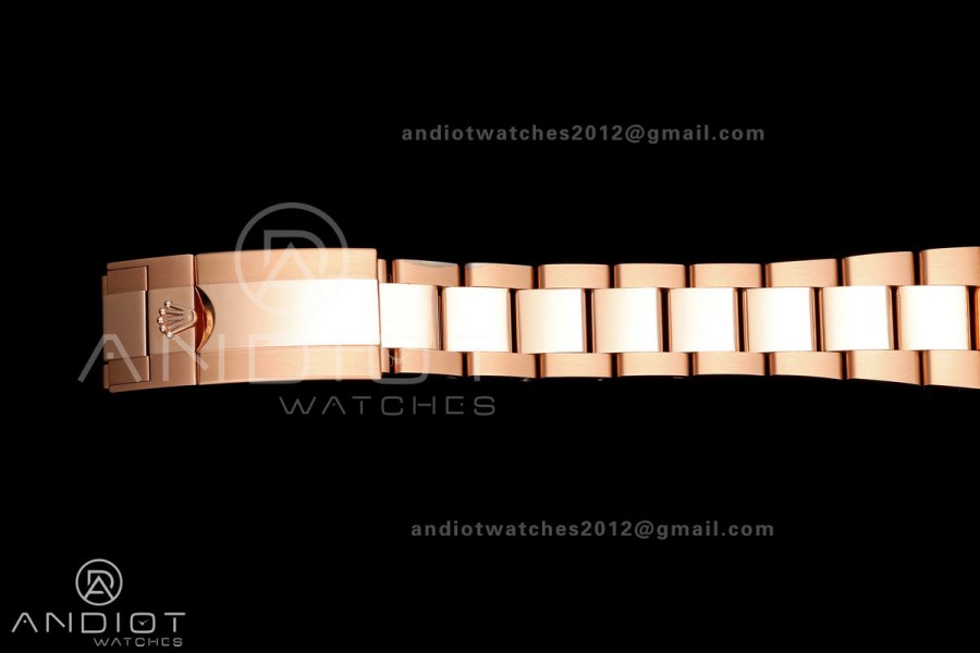 GMT-Master II 126715 CHNR 904L QF 1:1 Best Edition Black Dial on RG Bracelet JH3285 Free Sprung