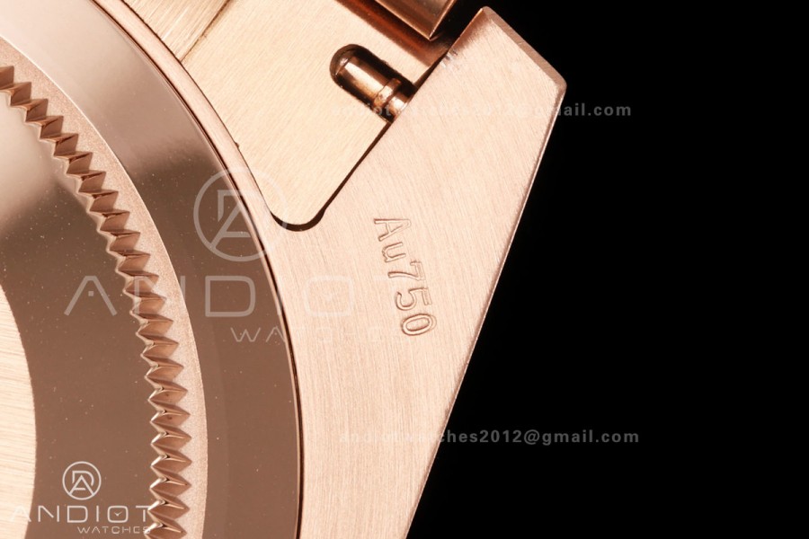 GMT-Master II 126715 CHNR 904L QF 1:1 Best Edition Tiger Iron Dial on RG Bracelet JH3285 Free Sprung