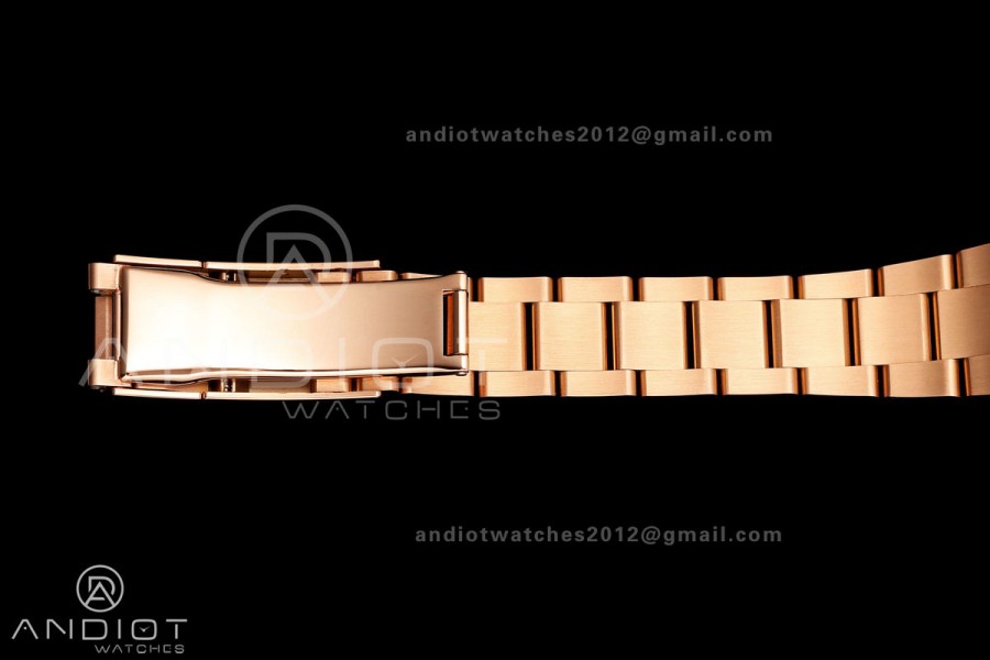 GMT-Master II 126715 CHNR 904L QF 1:1 Best Edition Tiger Iron Dial on RG Bracelet JH3285 Free Sprung