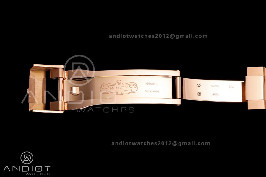 GMT-Master II 126715 CHNR 904L QF 1:1 Best Edition Tiger Iron Dial on RG Bracelet JH3285 Free Sprung