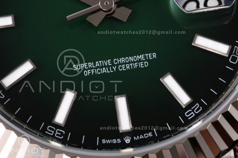 DateJust 41 126334 904L SS VSF 1:1 Best Edition Green Ombre Dial on Jubilee Bracelet VS3235v2 V2s (133g)