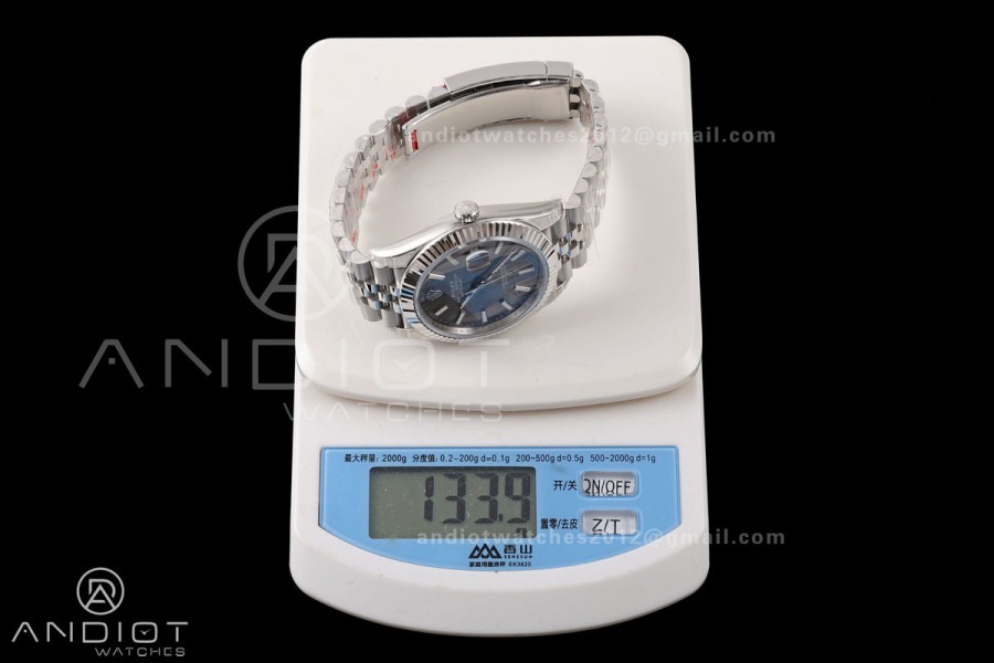 DateJust 41 126334 904L SS VSF 1:1 Best Edition Gray Stick Dial on Jubilee Bracelet VS3235v2 V2s (133g)