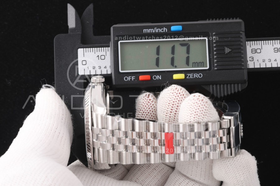 DateJust 41 126334 904L SS VSF 1:1 Best Edition Gray Dial Green Roman on Jubilee Bracelet VS3235v2 V2s (133g)