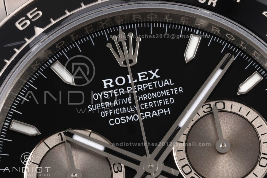 Daytona 126519 VSF 1:1 Best Edition Black/Silver Lume Dial on Oysterflex Strap VS4131v2 V2s Free Sprung (Weighted)