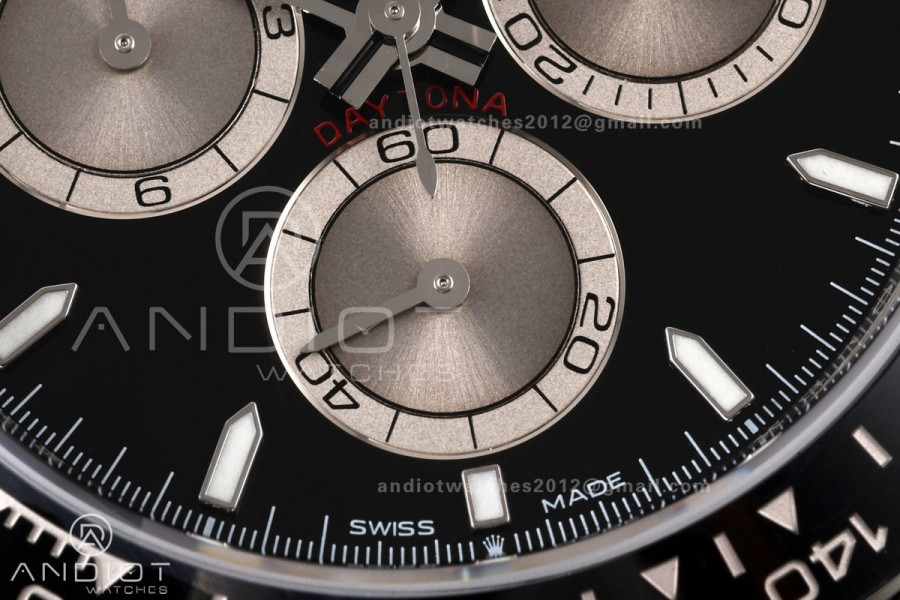 Daytona 126519 VSF 1:1 Best Edition Black/Silver Lume Dial on Oysterflex Strap VS4131v2 V2s Free Sprung (Weighted)